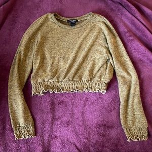 Forever 21 mustard crop top